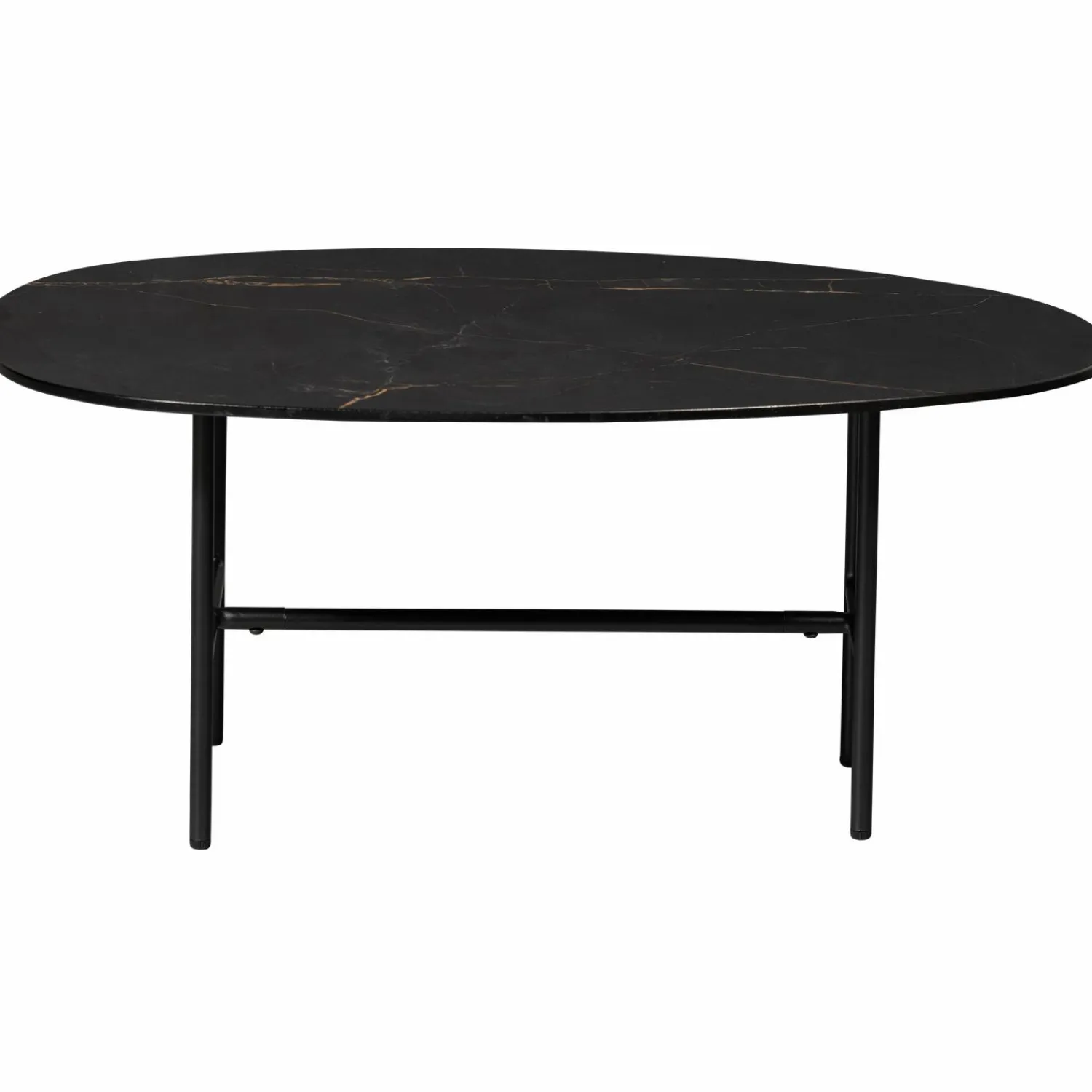 Outlet WOOOD Vajen salontafel met zwart marmeren look blad 80x60 cm
