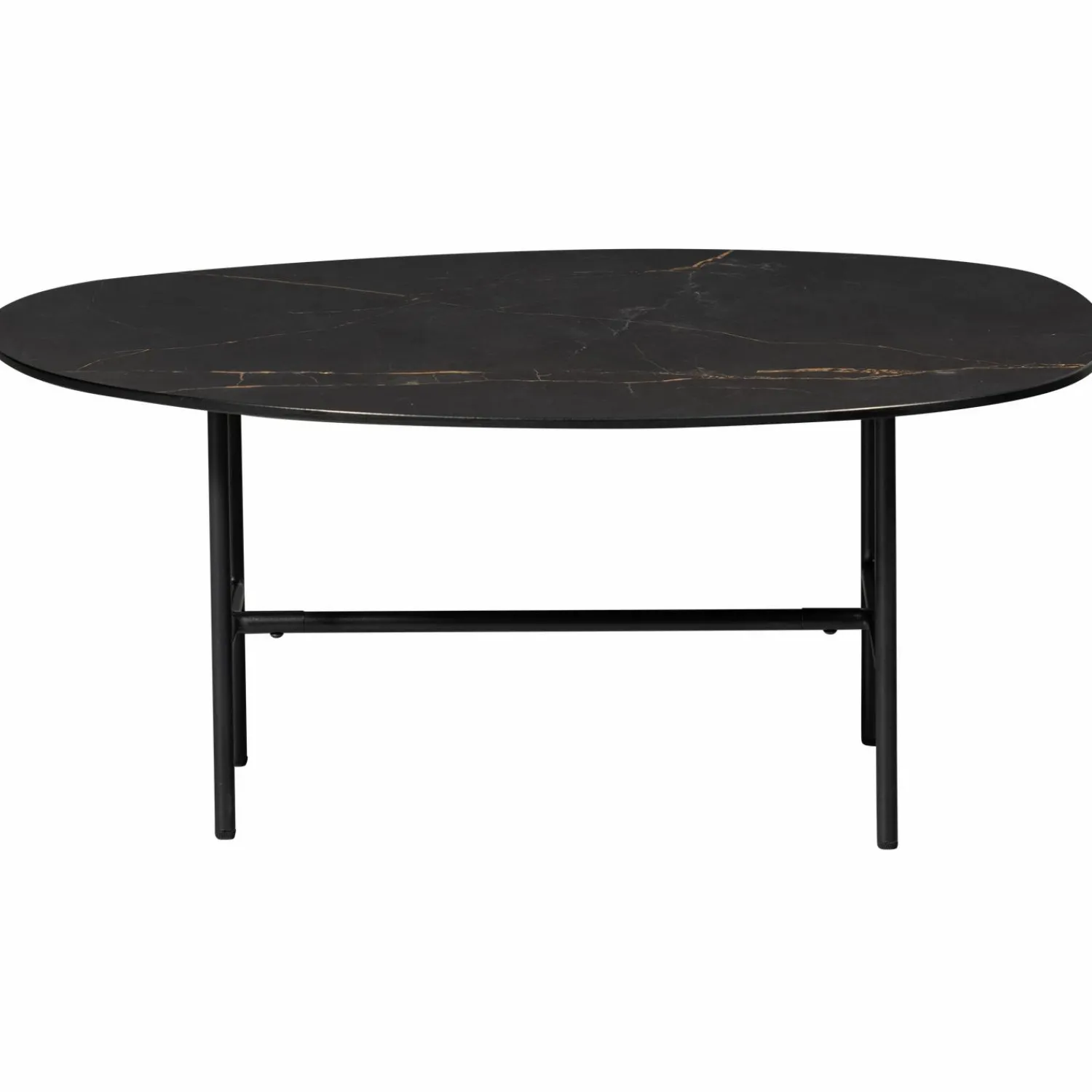 Outlet WOOOD Vajen salontafel met zwart marmeren look blad 80x60 cm