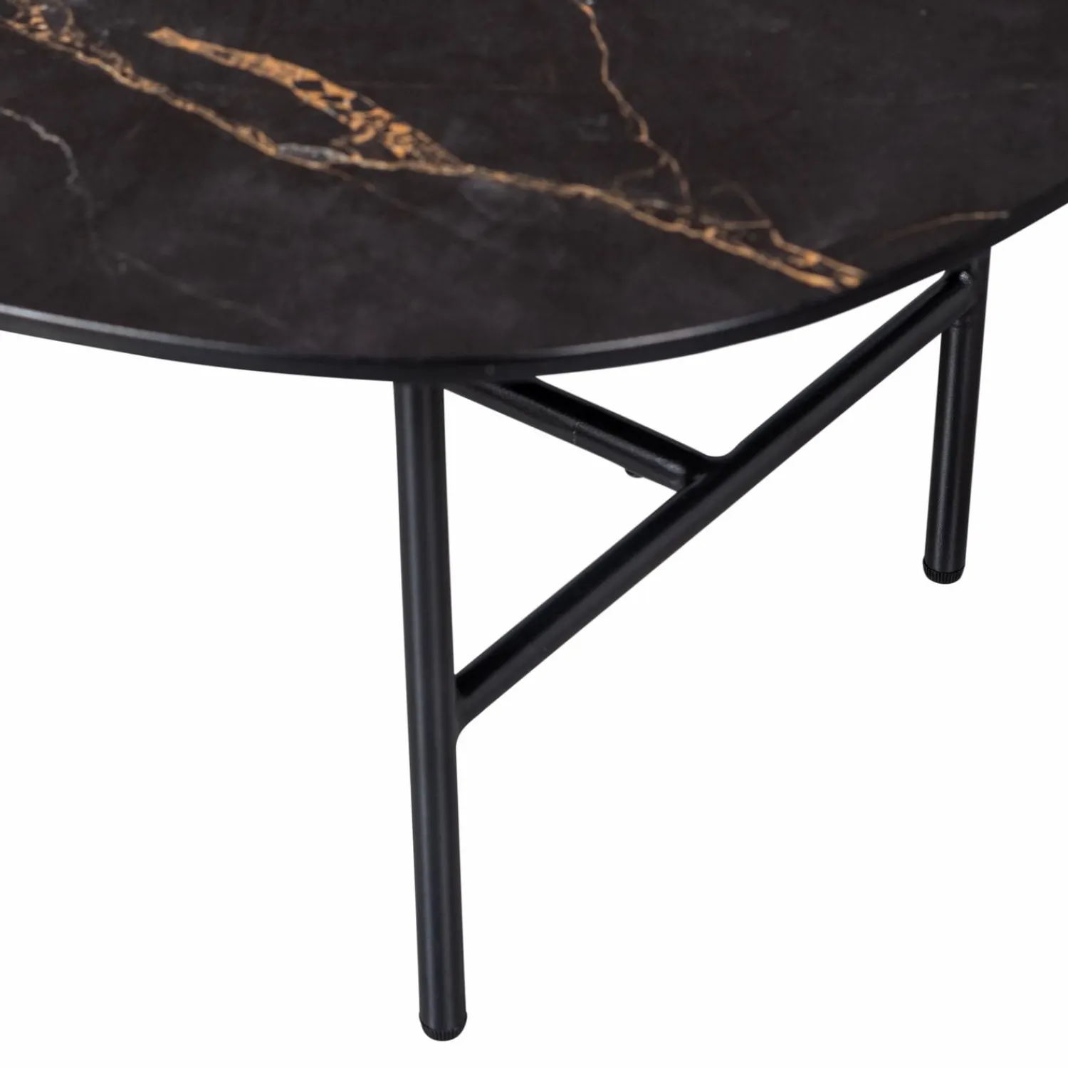 Outlet WOOOD Vajen salontafel met zwart marmeren look blad 80x60 cm