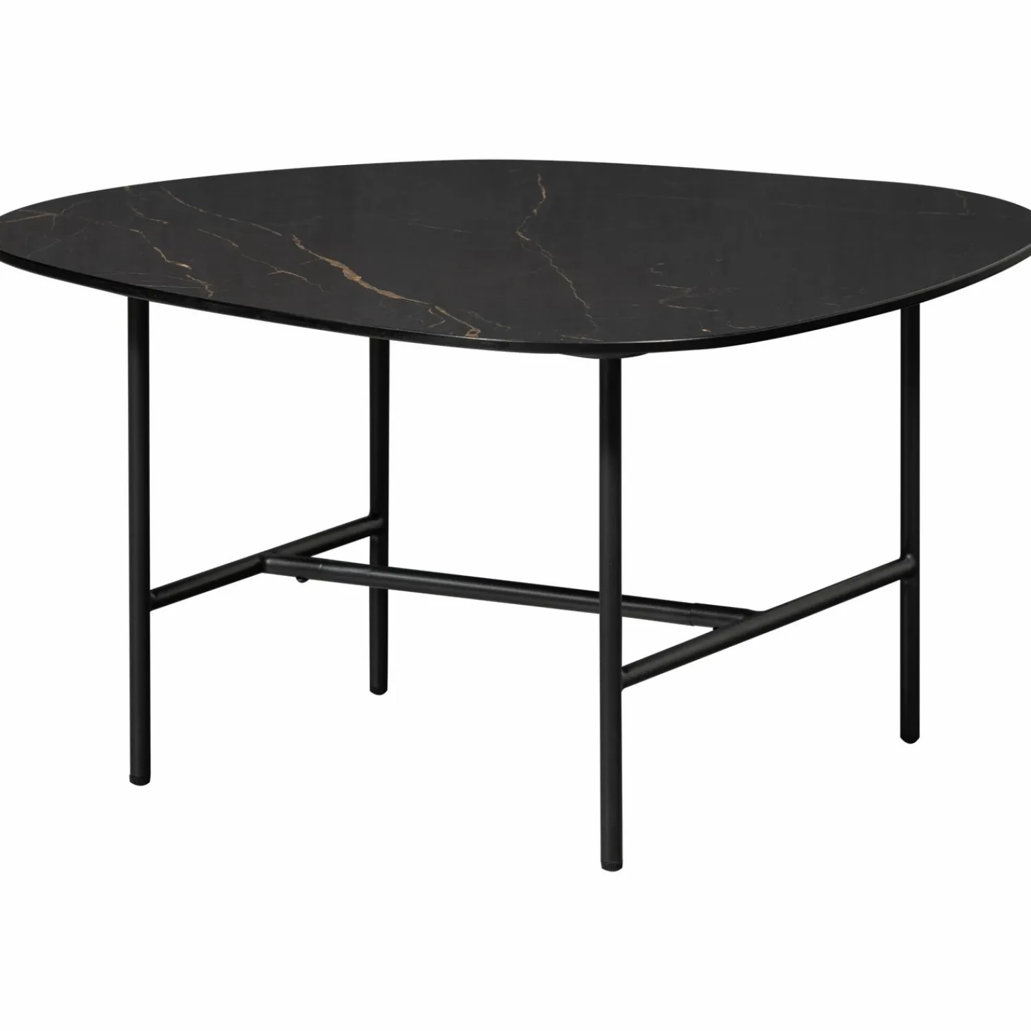 Outlet WOOOD Vajen salontafel met zwart marmeren look blad 70x70 cm