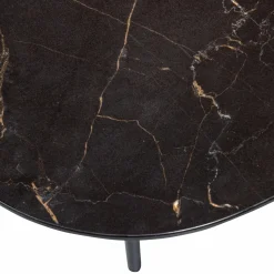 Outlet WOOOD Vajen salontafel met zwart marmeren look blad 70x70 cm