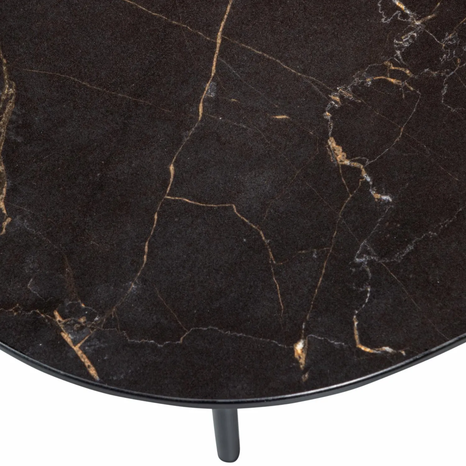 Outlet WOOOD Vajen salontafel met zwart marmeren look blad 70x70 cm
