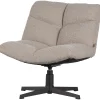 WOOOD Vinny draaifauteuil bouclé zand
