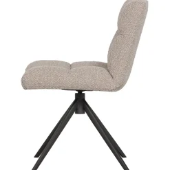 Clearance WOOOD Vinny draaistoel bouclé zand