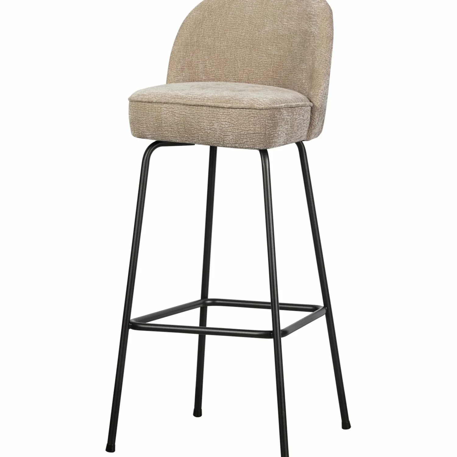 Discount WOOOD Vogue barstoel 80 cm 3D chenille Zand