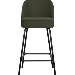 Discount WOOOD Vogue barstoel 65 cm geweven stof Warm groen