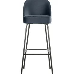 New WOOOD Vogue barstoel 80 cm velvet groen Blauw