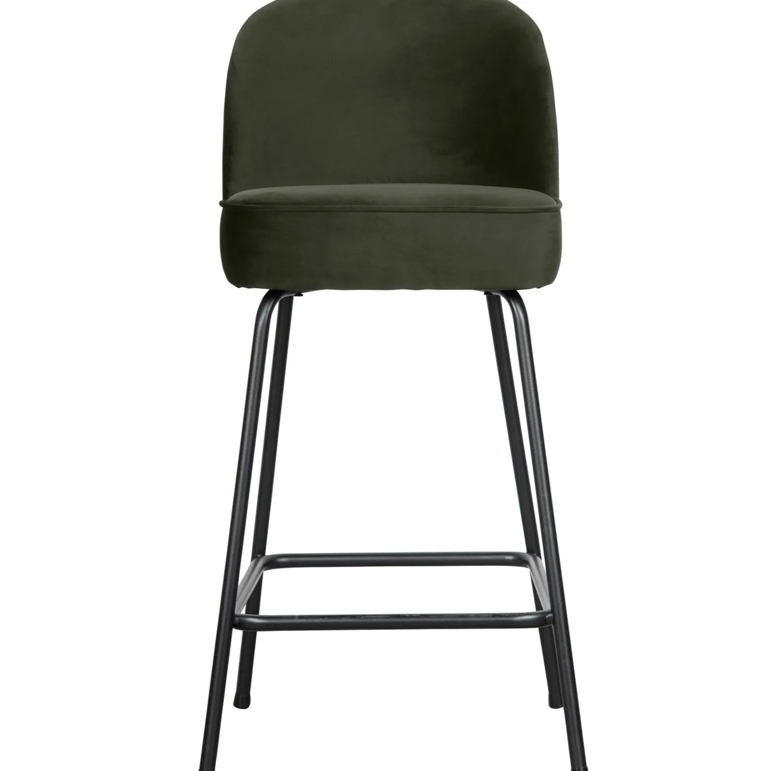 Best WOOOD Vogue barstoel 65 cm velvet Donkergroen