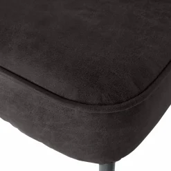 New WOOOD Vogue eetbank leer Zwart