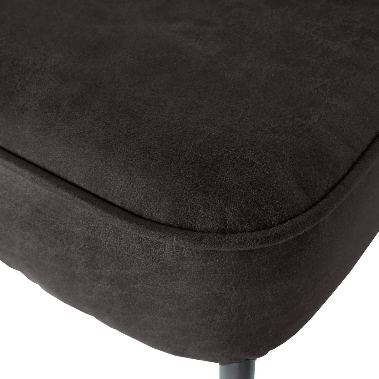 New WOOOD Vogue eetbank leer Zwart