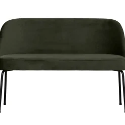 WOOOD Vogue eetbank velvet Donkergroen