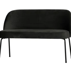 Clearance WOOOD Vogue eetbank velvet Zwart