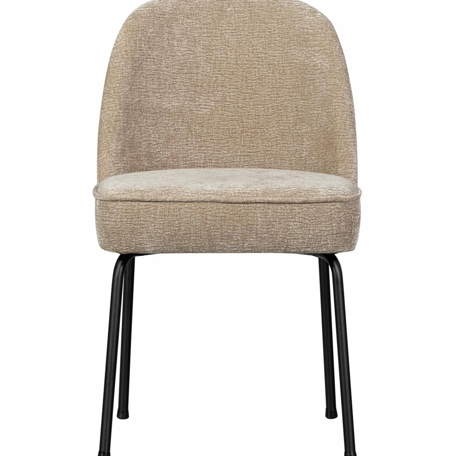New WOOOD Vogue eetkamerstoel 3D chenille Zand
