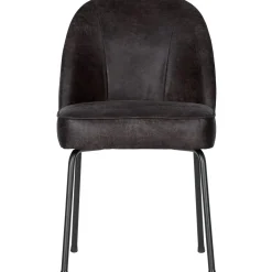 WOOOD Vogue eetkamerstoel leer Zwart