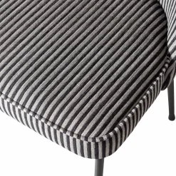 Discount WOOOD Vogue eetkamerstoel streep Zwart/grijs