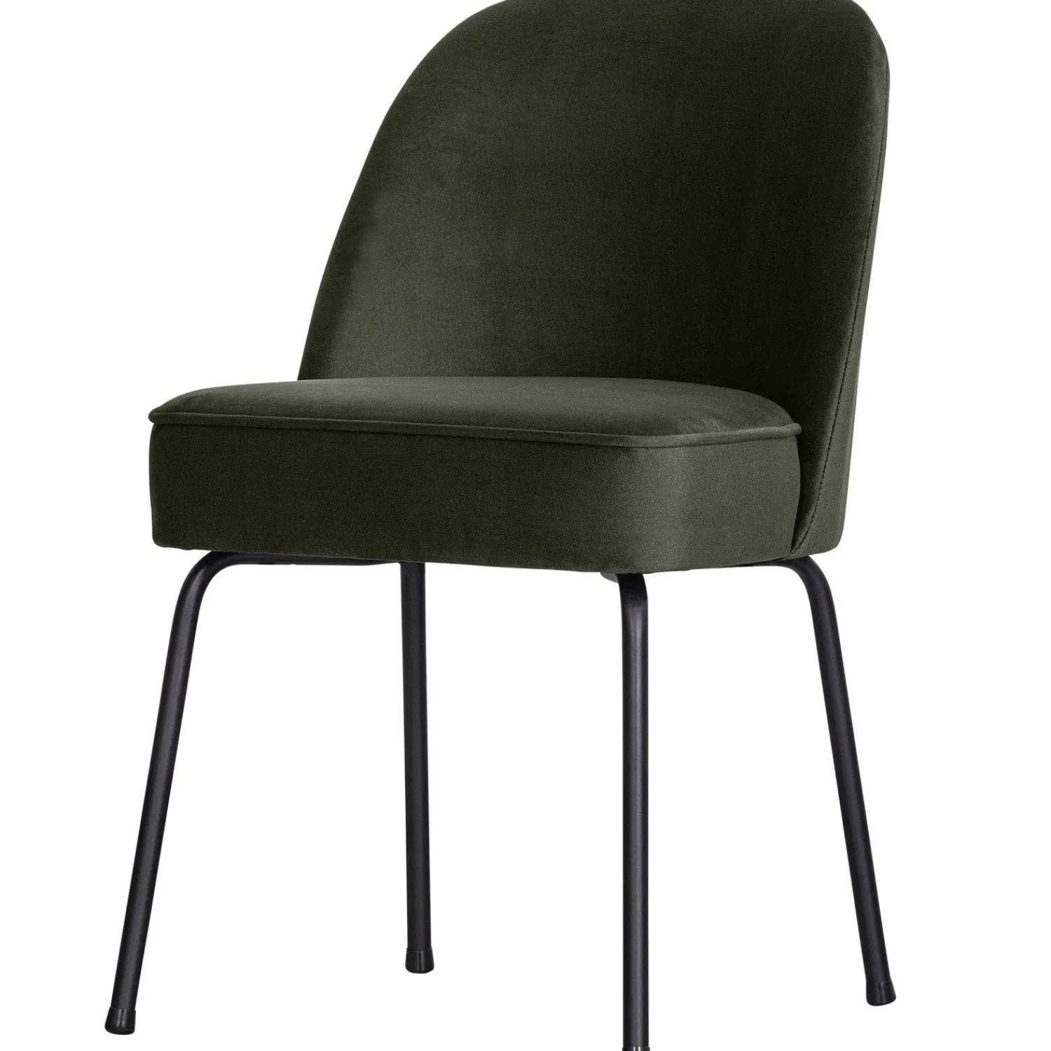 Best WOOOD Vogue eetkamerstoel velvet Donkergroen