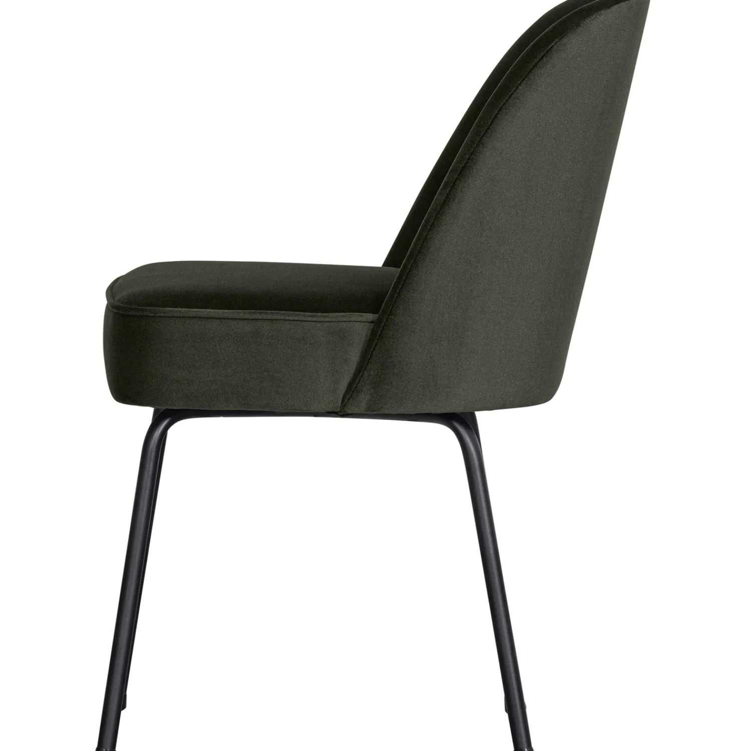 Best WOOOD Vogue eetkamerstoel velvet Donkergroen