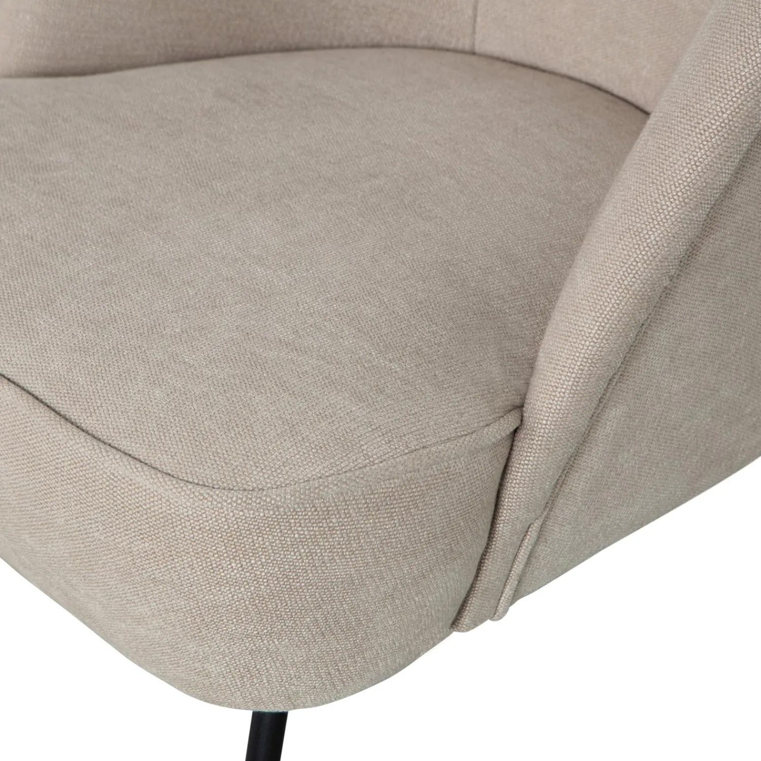 Outlet WOOOD Vogue fauteuil geweven stof Zand