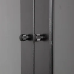 Best WOOOD Xam vitrinekast grenen zwart
