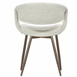 New WOOOD Yossi eetkamerstoel met metalen poot koper Naturel