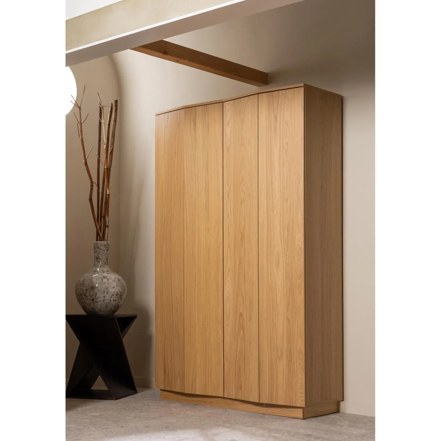 Outlet WOOOD Zuma hoge kast 67 cm eiken transparant
