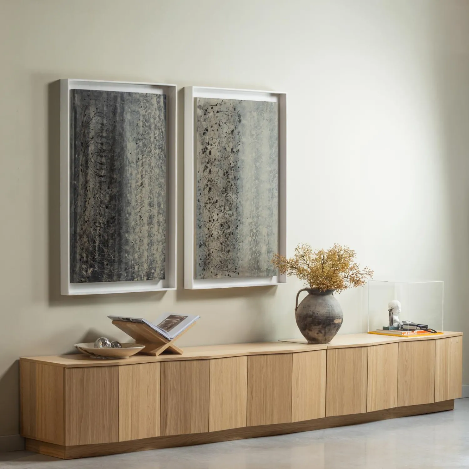 Best WOOOD Zuma tv meubel 200 cm eiken transparant